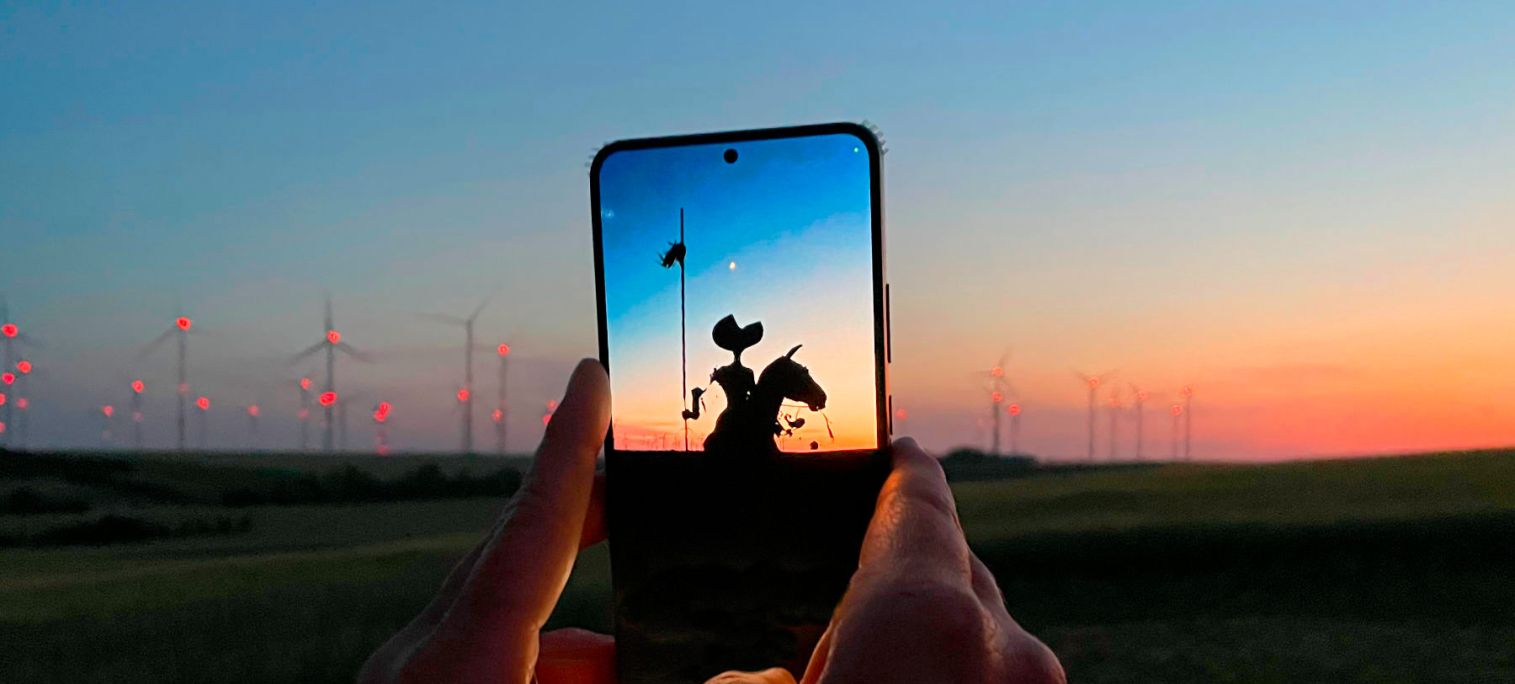 Don Quijote an der SPIEGELARCHE